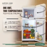 Green Lion Retro 75L Refrigerator - Beige