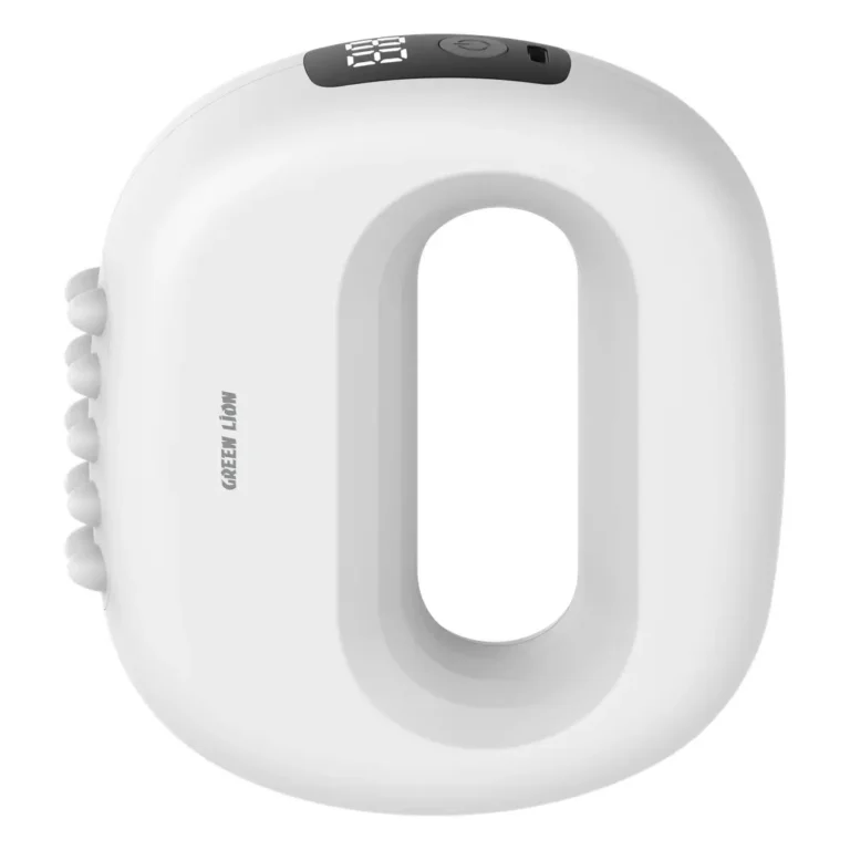 Green Lion Ring Massager with Deep Tissue Relief - White