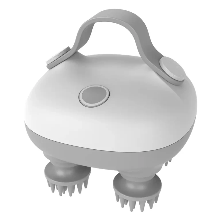 Green Lion Scalp Massager with 360° Detachable Heads - Grey