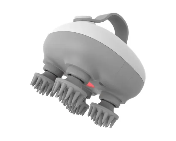 Green Lion Scalp Massager with 360° Detachable Heads - Grey