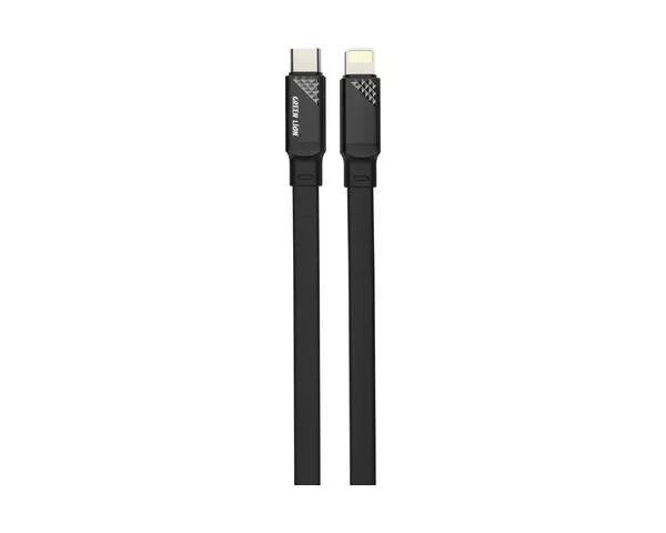 Green Lion Silicone USB-C to Lightning TPE Cable - Black