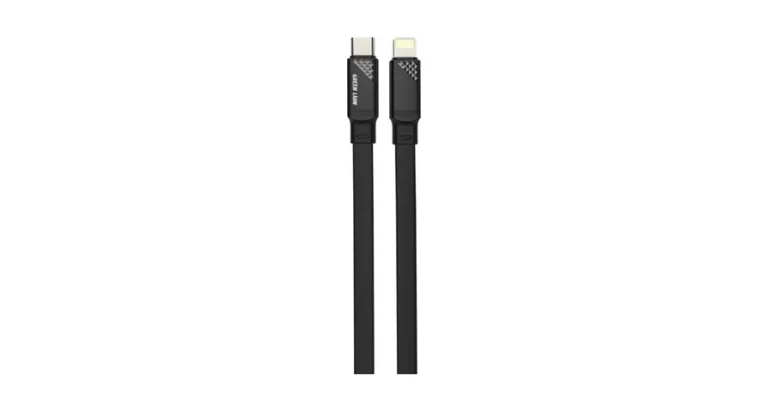 Green Lion Silicone USB-C to Lightning TPE Cable - Black