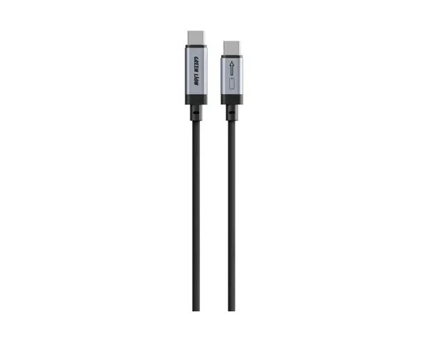 Green Lion Smart Protocol Braided USB-C to USB-C Cable - Black