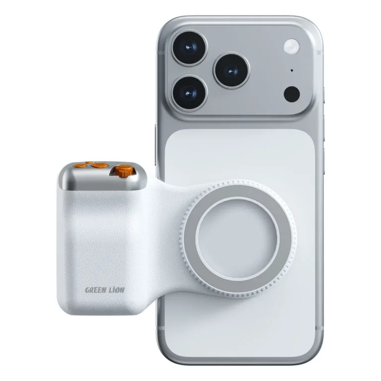 Green Lion Snap Grip Magnetic Camera Grip - White