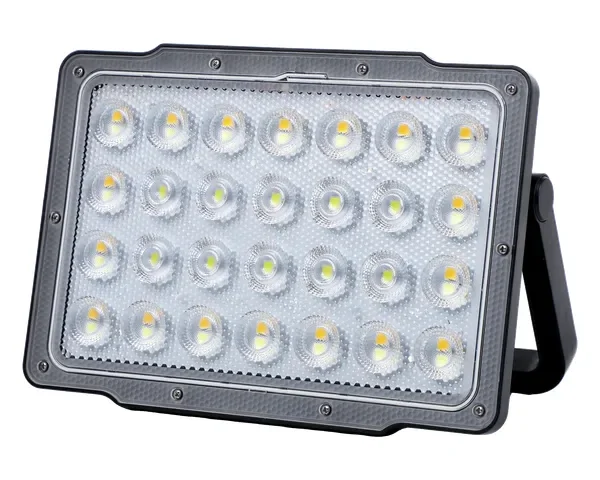 Green Lion Solar Flood Light with 7200mAh Battery & 59 LED Beads- Black