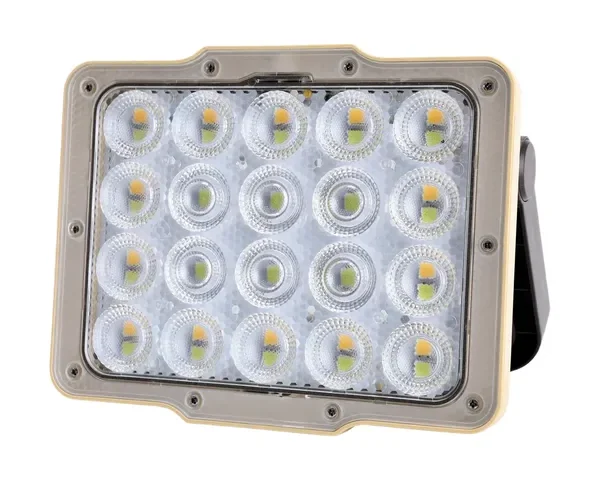 Green Lion Solar Flood Light with 4800mAh Battery & 43 LED Beads - Black