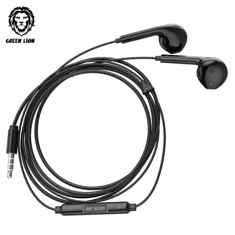 Green Lion Stereo Earphones – White