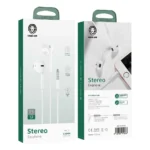 Green Lion Stereo Earphones – White