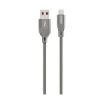 Green Lion USB-A Braided Charging Cable - Grey