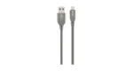 Green Lion USB-A Braided Charging Cable - Grey