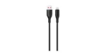 Green Lion USB-A Silicone Cable - Black