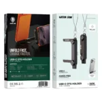 Green Lion USB-C 2-In-1 OTG Holder - Black