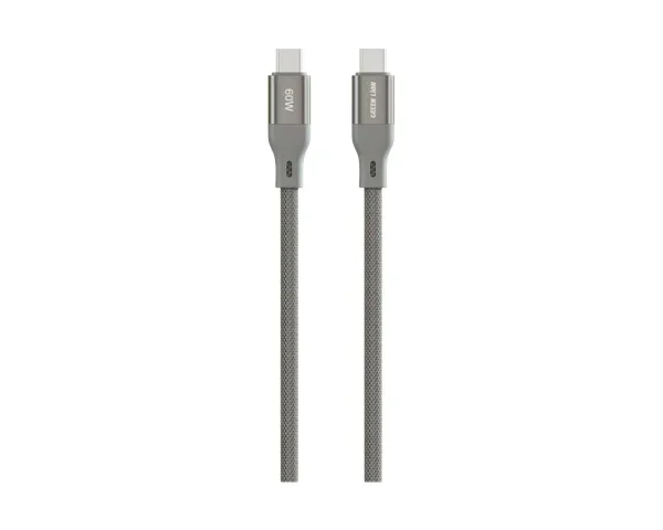 Green Lion USB-C Braided Cable - Grey
