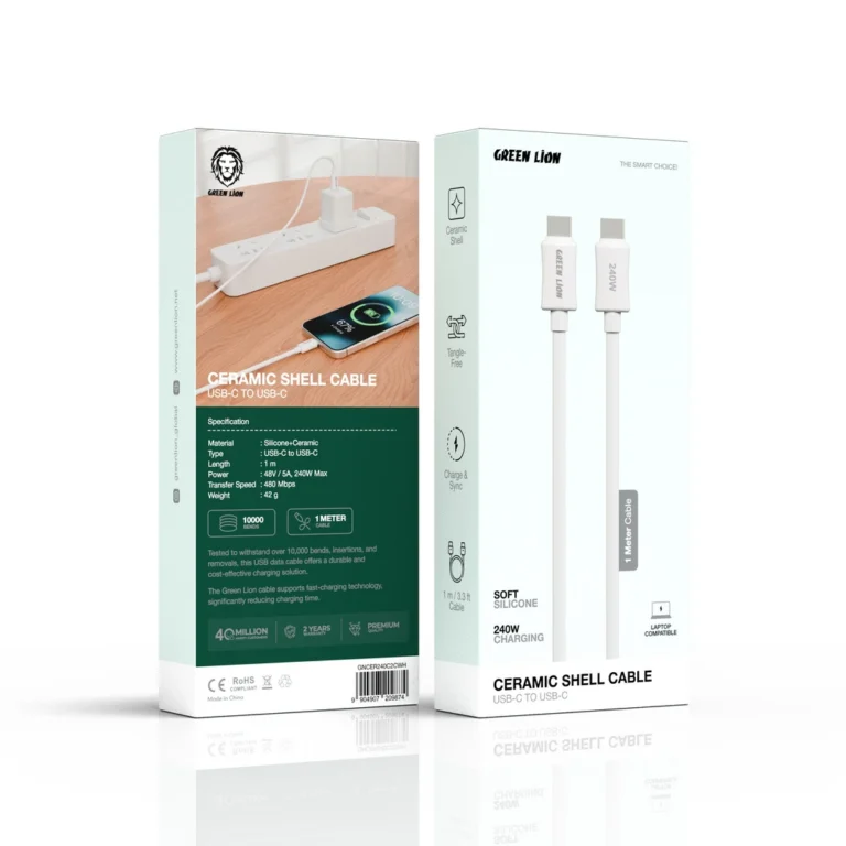 Green Lion USB-C to USB-C 240W Ceramic Shell Cable