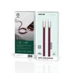 Green Lion Ultra-Thin Braided USB-C to USB-C Cable - Burgundy