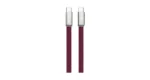 Green Lion Ultra-Thin Braided USB-C to USB-C Cable - Burgundy