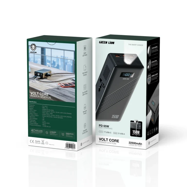 Green Lion Volt Core 22500mAh Power Station - Black