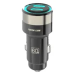 Green Lion Zinc Alloy Dual PD Car Charger - Black