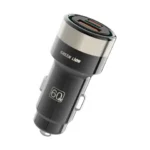 Green Lion Zinc Alloy PD+QC Car Charger - Black