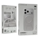 Levelo Arcen MagSafe Leather Case with Kickstand for iPhone 18/17 Pro / Pro Max