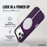 Levelo Dale MagSafe Case with Matte Sandblasted Finish for iPhone 18/17 Pro / Pro Max
