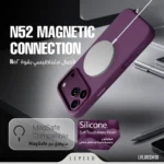Levelo Iris Magnetic Silicone Case for iPhone 18/17 Pro / Pro Max