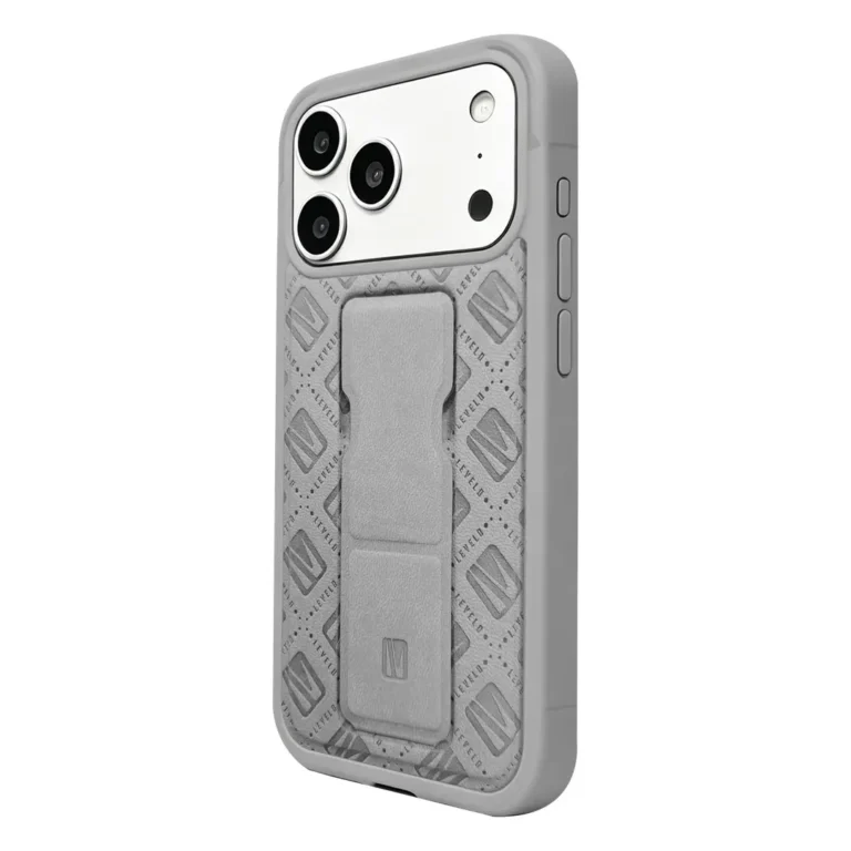 Levelo Morphix Vallo MagSafe Faux Leather GripStand Case for iPhone 18/17 Series