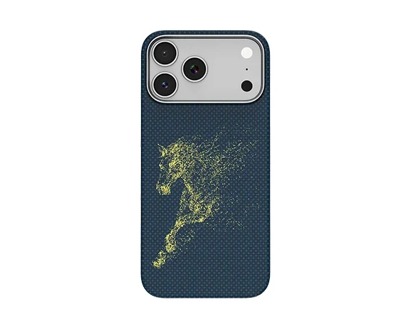 Levelo Sergei Beverly Horse Kevlar Case for iPhone 18/17 Pro / Pro Max