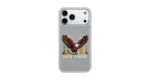 Levelo Vallo Heritage-Inspired Bald Eagle Embroidery Premium PU Leather Case for iPhone 18/17 Pro/Pro Max