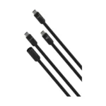 Porodo 100W USB-C to USB-C Extendable Cable - Black