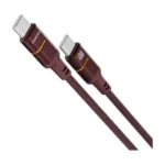 Porodo Arcano 60W USB-C to USB-C Cable with Ambient LED - Burgundy