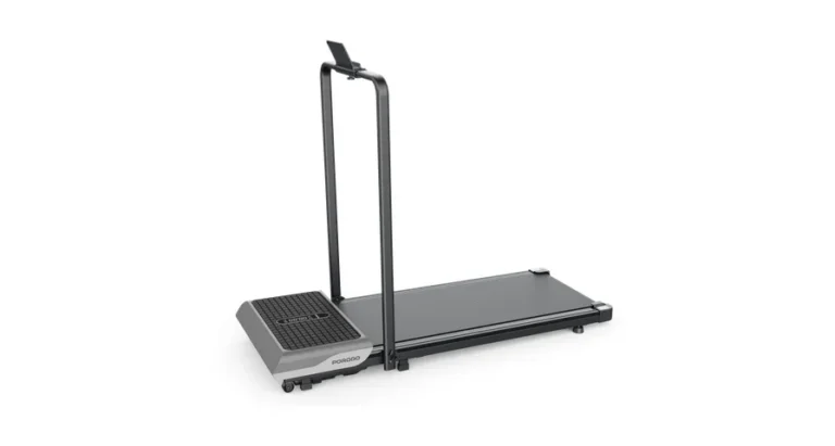 Porodo Athlete Dual-Function Treadmill with Built - in Vibration Training - Black