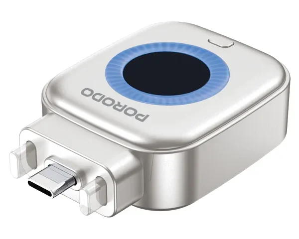 Porodo Auto Release Smart Auto Cut-Off Charging Adapter - Silver