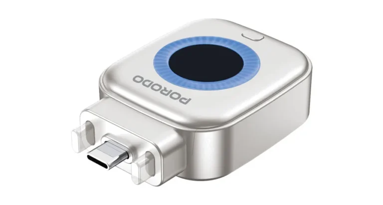 Porodo Auto Release Smart Auto Cut-Off Charging Adapter - Silver
