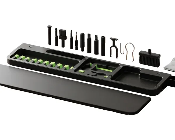 Porodo Blue 22-In-1 Cleaning Kit Box & Wrist Rest Pad - Black