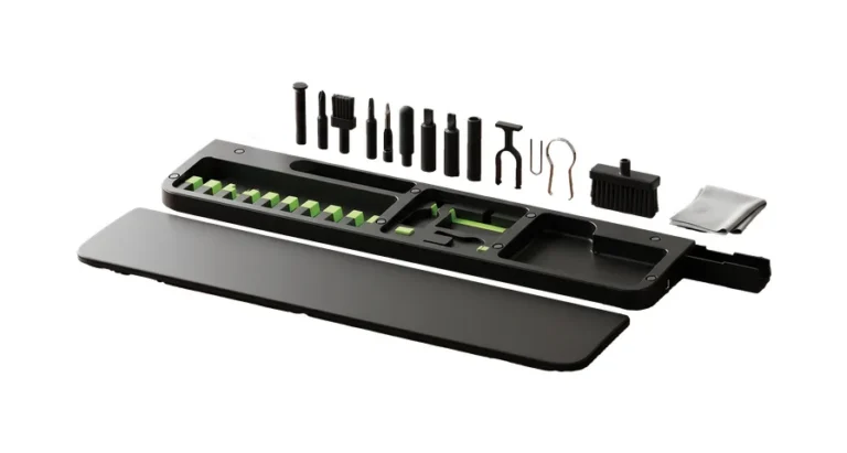 Porodo Blue 22-In-1 Cleaning Kit Box & Wrist Rest Pad - Black