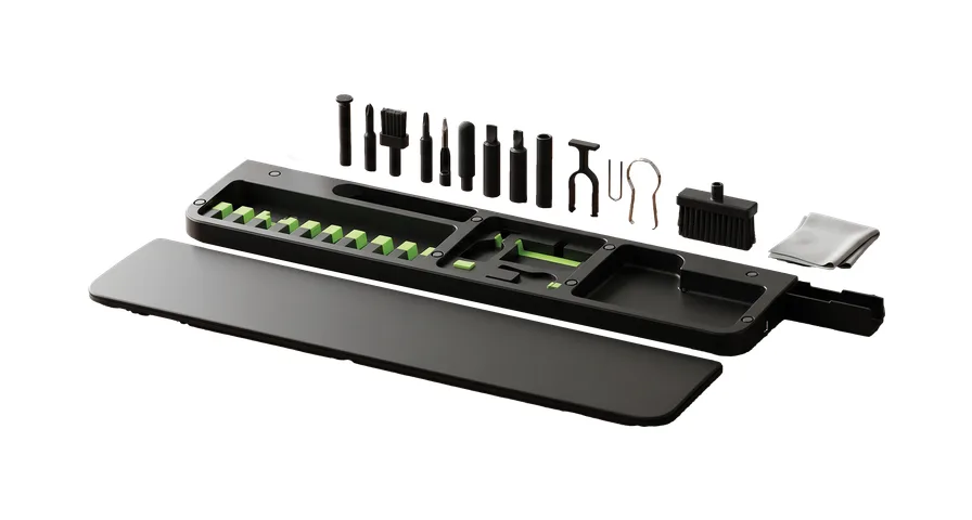 Porodo_Blue_22_In_1_Cleaning_K_3465708871 Porodo Blue 22-In-1 Cleaning Kit Box & Wrist Rest Pad - Black
