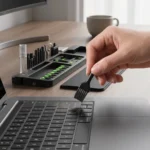 Porodo Blue 22-In-1 Cleaning Kit Box & Wrist Rest Pad - Black