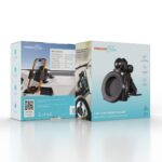 Porodo Blue 2-in-1 Car Phone Holder with Nano-Adhesive Dashboard Mount - Black
