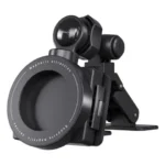 Porodo Blue 2-in-1 Car Phone Holder with Nano-Adhesive Dashboard Mount - Black
