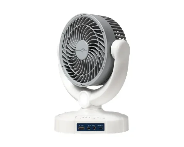 Porodo Blue Cooling & Lighting FAN with Power Bank Function - White