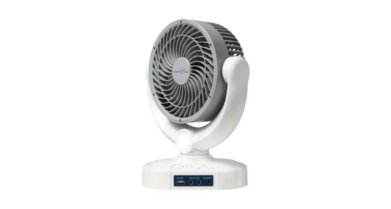 Porodo Blue Cooling & Lighting FAN with Power Bank Function - White