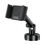 Porodo Blue Vaccum Suction Care Phone Mount Dashboard & Windshield Compatible - Black