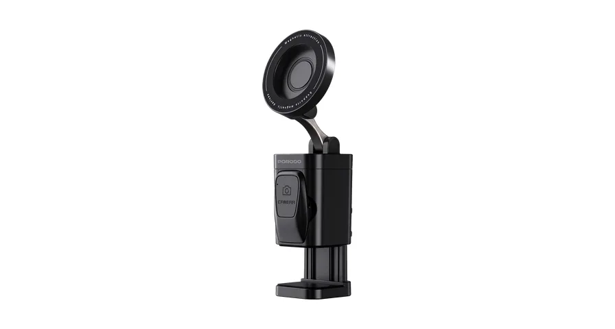 Porodo_Clip_Selfie_Travel_Phon_54f67571b8 Porodo Clip Selfie Travel Phone Mount with Ultra-Strong Magnetic Attachment - Black