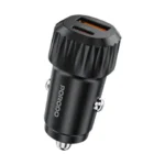 Porodo Electro 60W Dual Port Car Charger with Fast Charging Technology- Black