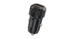 Porodo Electro 60W Dual Port Car Charger with Fast Charging Technology- Black