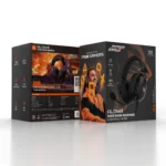 Porodo Gaming Aloma Wired Headphones with Soft Over-Ear Foam Pads - Black