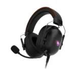 Porodo Gaming Aloma Wired Headphones with Soft Over-Ear Foam Pads - Black