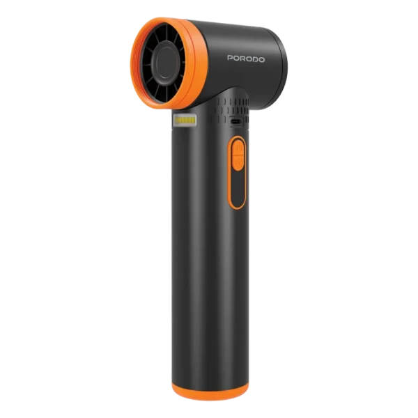 Porodo Jetra Portable Blower Fan With LED Lights - Black