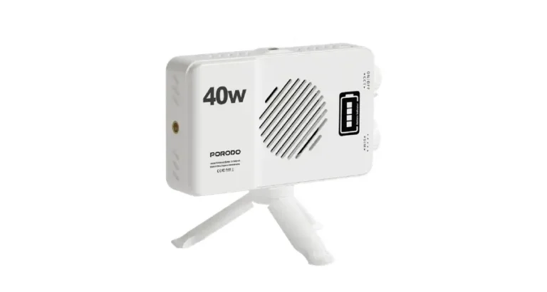 Porodo Lifestyle Cannes Capture Rechargeable Handheld Photography Fill Light - White
